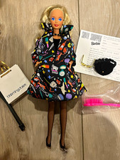 Barbie Savvy Shopper Collector Edition Fashion Doll 12 in Coat Accessories Bag picture