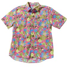 Hawaiian Tropical Pineapple Mens XL Shirt Vintage 1946 Washed Stoned & Beaten picture