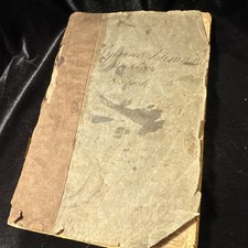 Mid 19th-Century “DAY BOOK” commercial ledger Repurposed as Victorian Scrapbook picture