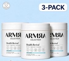 3x ARMRA Colostrum Health Revival Unflavored 120g 120 Servings Powder Supplement picture