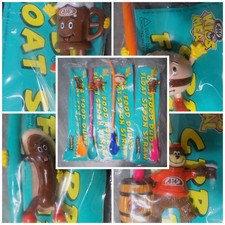 Vtg A&W Promo Float Straw Spoons Lot of 4 Hot Dog Bear Mug Hamburger 2001 NIP picture