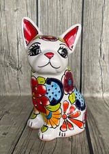 Mexican Talavera French Bulldog / Boston Terrier Figurine picture