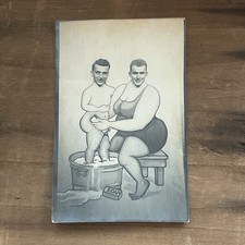 WWII Guam GI Souvenir Photo Novelty Bathing Woman Comic Pinup 1940s picture