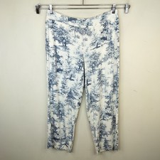 Soma Cool Nights Pajama Pants Large Tree Landscape Forest Pockets Blue White picture