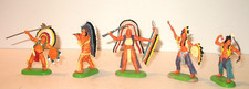 Set of 5 Vintage Britains Deetail Miniatures Indians Made in China 1971 picture