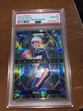 2024 Panini Prizm - Prizmatic Drake Maye #2 Green Prizm (RC) PSA 10 picture
