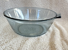 Vintage Pyrex Flameware 832-B Bowl Light Blue Tint Glass Cookware-Saucepan picture