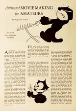 Five Page Article with FELIX the CAT - Cartoon Star - 5 x 7 inch Reprints picture