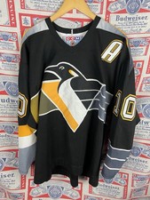 Vintage 90s Pittsburgh Penguins CCM Jersey Ron Francis 10 Robo Penguin XL Maska picture