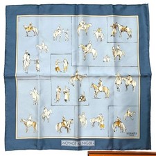 HERMES Scarf Silk Multicolor W 16.3 x H 16.3 in picture