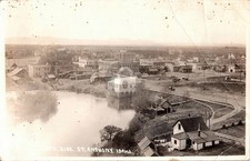 c1915 Birds Eye View North Side of St Anthony Idaho ID RPPC Photo Postcard COPY picture
