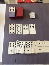 Vintage 1906 US Mini Playing Card Dominoes COMPLETE Rules Game Instructions USA picture