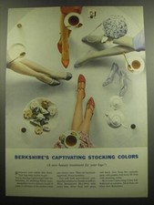 1958 Berkshire Stockings Advertisement - Berkshire's Captivating Stocking Colors picture