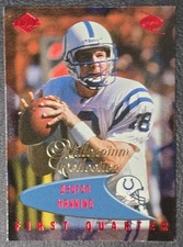 1999 Collector's Edge Odyssey #66 Peyton Manning Millennium Collection Red picture