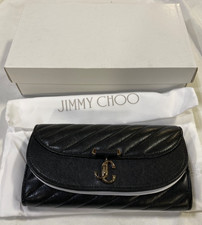 Jimmy Choo Women's Black Curve Chain Wallet picture