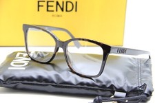 NEW FENDI FE 50016I 052 HAVANA AUTHENTIC EYEGLASSES W CASE 52-15 picture