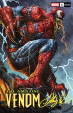 THE AMAZING VENOM #1 JOHNNY DESJARDINS NYCC EXCLUSIVE - TRADE DRESS SIGNED W/COA picture