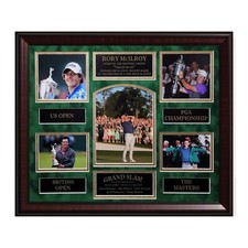 Rory Mcilroy Unsigned Major Championship Grand Slam Collage Framed To 16x20 picture
