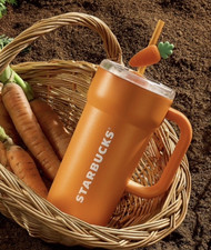 Starbucks Farmers Market Danté Carrot Tumbler 20 oz Korean Limited Edition 591ml picture