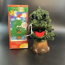 Vtg Gemmy Douglas Fir Talking Christmas Tree Motion Animated Musical W/Box Works picture
