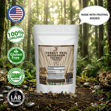 Turkey Tail Mushroom Extract Powder 100G 50% Polysaccharides Organic Non GMO picture
