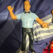 Vintage 1986 WWF LJN Wrestling Referee Action Figure Titan Sports Loose picture