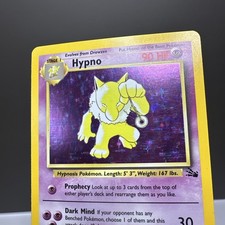 Hypno Holo Rare 8/62 Fossil WOTC Pokemon Card - Played picture