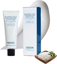 OJOOK Bamboo Salt Toothpaste with nHA Nano Hydroxyapatite Fluoride Free 3oz picture