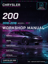 Chrysler 200 2010 2011 2012 2013 2016 Workshop Repair Service Manual picture
