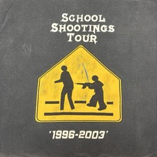 Vintage 2000s School Shootings Tour 1996-2003 Columbine Shirt XXXXL picture