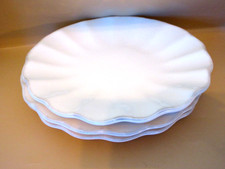 Domestications Athena 8.5” Salad Plates. Ironstone American Atelier. Set of 3. picture