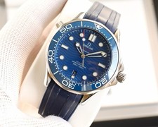 OMEGA Seamaster Diver 300M 42mm Blue Wave Dial Rubber Strap Dates “MOVIE PROP” picture