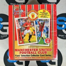 1997 Futera Fans Selection Manchester United Trading Cards Sealed Box (36 Packs) picture