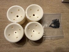 Brand New Team Associated RC10T Wide Rear and Wide Front Wheels (3-piece) White picture
