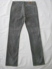 Paige PPD Mens Drexel Skinny Jeans Size 34 x 33 Gray Distressed+Stretch USA Made picture