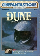 CINEFANTASTIQUE MAGAZINE Sep 1984 David Lynch's DUNE;  ERASERHEAD;  VG picture