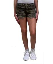 IMPERIAL STAR Big Girls Camouflage Short Green Size 7 picture