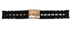 Authentic Invicta Sea Spider 14559 Black Polyurethane/Rose Gold 26mm Watch Band picture