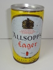 Vintage Rare Allsopp's Lager Allied Breweries UK Pull Tab Beer Can picture