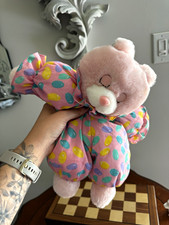 ABC Distributing Pink Plush Bunny Polka Dot Outfit Washable Vintage 1999 picture