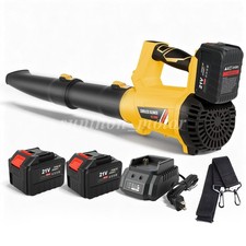 21V Cordless Leaf Blower 600CFM/150MPH & 2 Speed Levels Electric w/2 Batteries picture