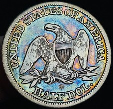 1856 O Seated Liberty Half Dollar 50C Ungraded 90% Silver US Coin CC31494 picture
