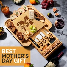 Personalized Charcuterie Board, Bamboo Cheese Board - Personalized Cutting Board picture