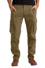 Men's Flex Cargo Trousers Heavy Duty Stretch Casual Pants picture
