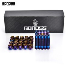 20Pc BONOSS Blue Titanium Wheel Stud Kit M14x1.25 for BMW GR Supra Mini Cooper picture