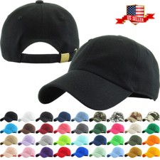 KBETHOS Classic Unisex Cotton Adjustable Low Crown Baseball Cap – Plain Dad Hat picture