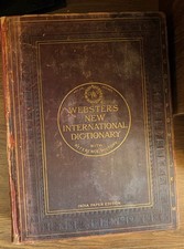 Antique Webster's New International Dictionary India Paper Edition Hardcover picture