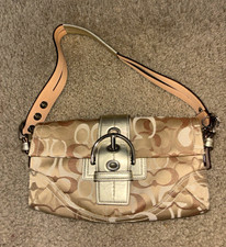 2000’s Coach Women's Vintage Soho Optic Shoulder Bag Gold picture