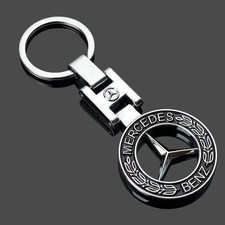 Metal Keychain Key Ring Double-Sided Auto Key Holder for Mercedes-Benz Gifts picture
