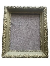 ATQ VTG Wood Fits 16”x20” Gold Gold Gesso Frame Ornate Painting Art Original picture